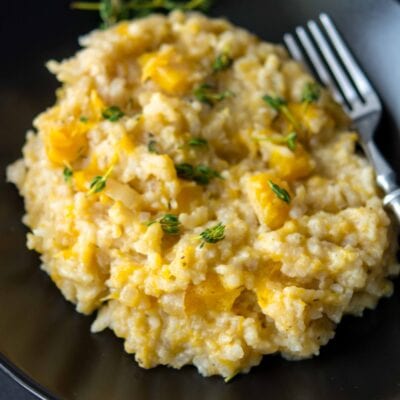 Slow Cooker Butternut Squash Risotto