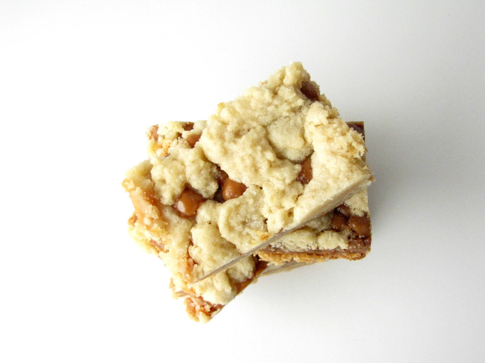 Overhead view of Slow Cooker Salted Caramel Cookie Bars