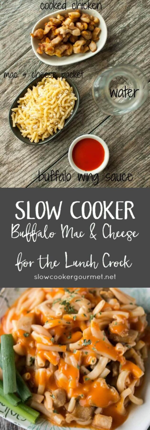 Slow Cooker Buffalo Mac and Cheese for the Lunch Crock