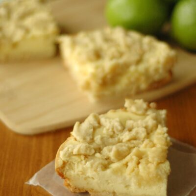 Slow Cooker Lime Twist Cheesecake Cookie Bars