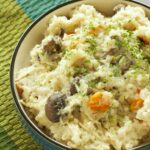 Slow Cooker Rosemary Chicken and Mushroom Risotto