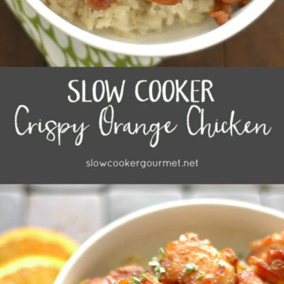 Slow Cooker Crispy Orange Chicken