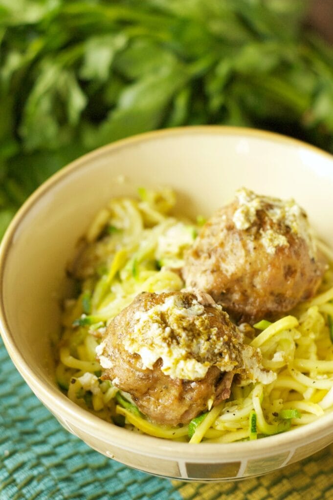 Slow Cooker Herbed Turkey Meatballs