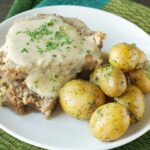 Slow Cooker Creamy Meatloaf with Baby Dill Potatoes