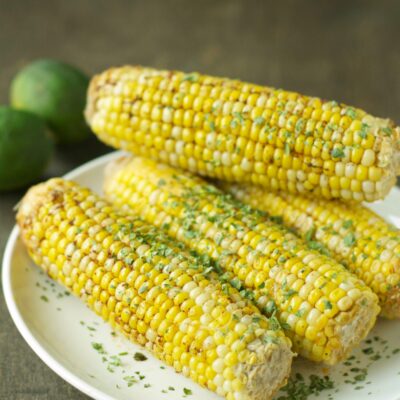 Slow Cooker Corn on the Cob with Chili Lime Butter