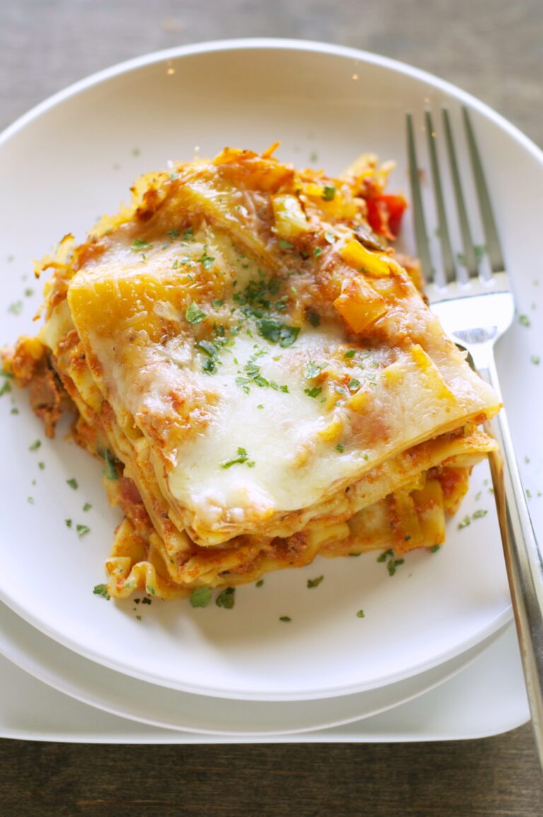 Freezer Meal: Slow Cooker Veggie Lasagna - Slow Cooker Gourmet