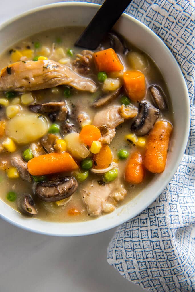 Slow Cooker Chicken and Dumplings + How to Freeze