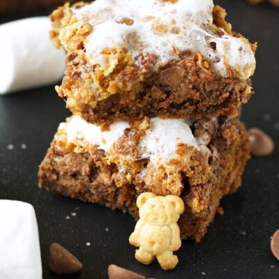 Slow Cooker S'Mores Cookie Bars