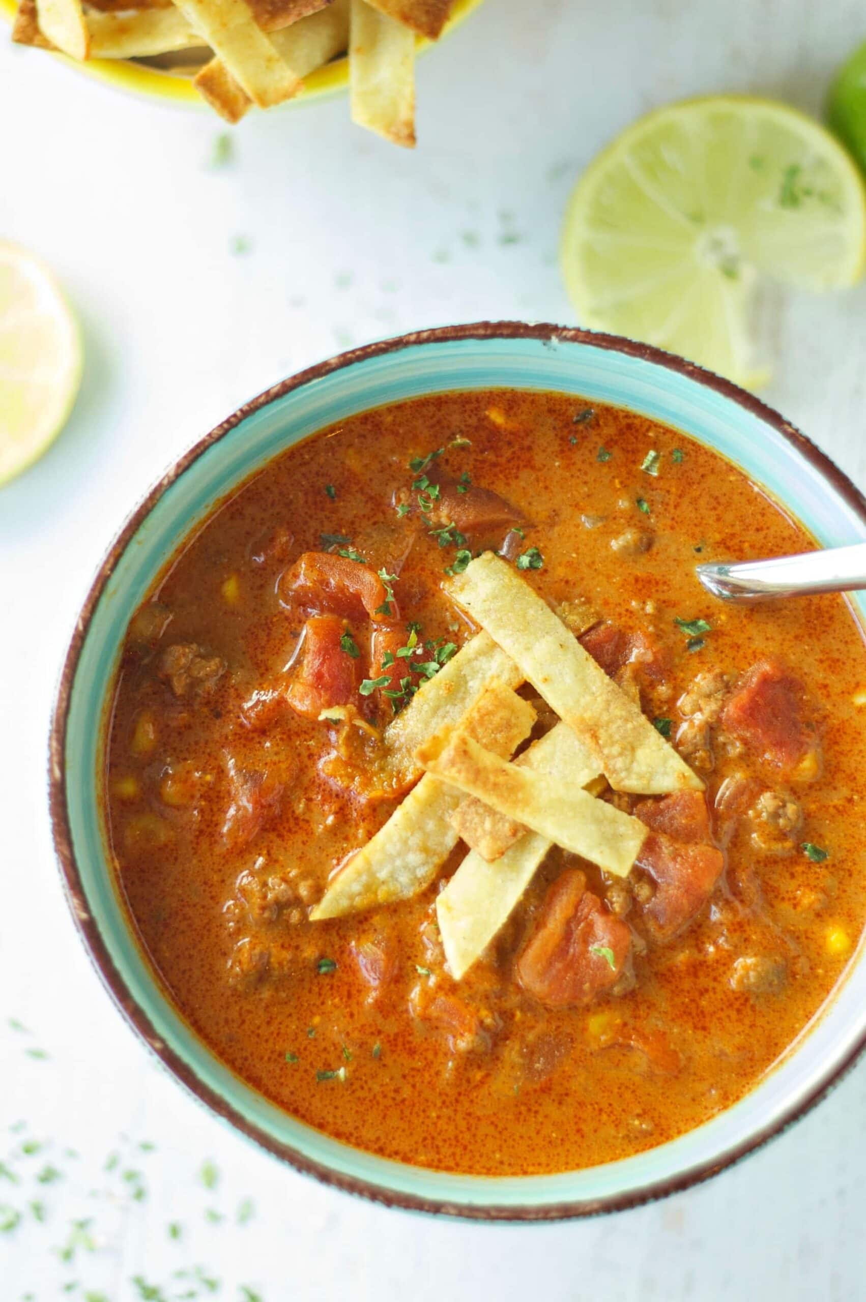 Slow Cooker Beef Enchilada Soup Slow Cooker Gourmet