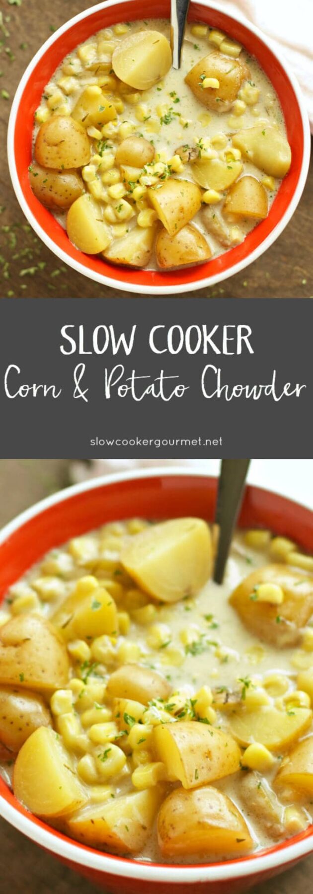 Slow Cooker Gourmet Corn and Potato Chowder