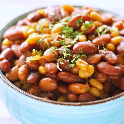 Slow Cooker Honey BBQ Baked Beans