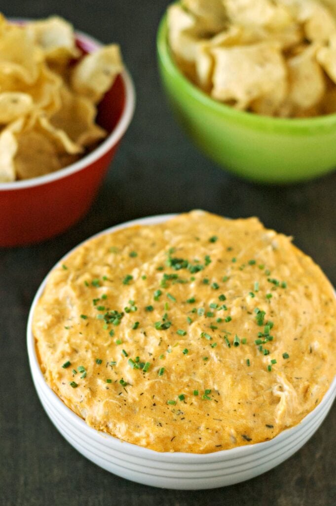 Slow Cooker Cheesy Buffalo Chicken Dip