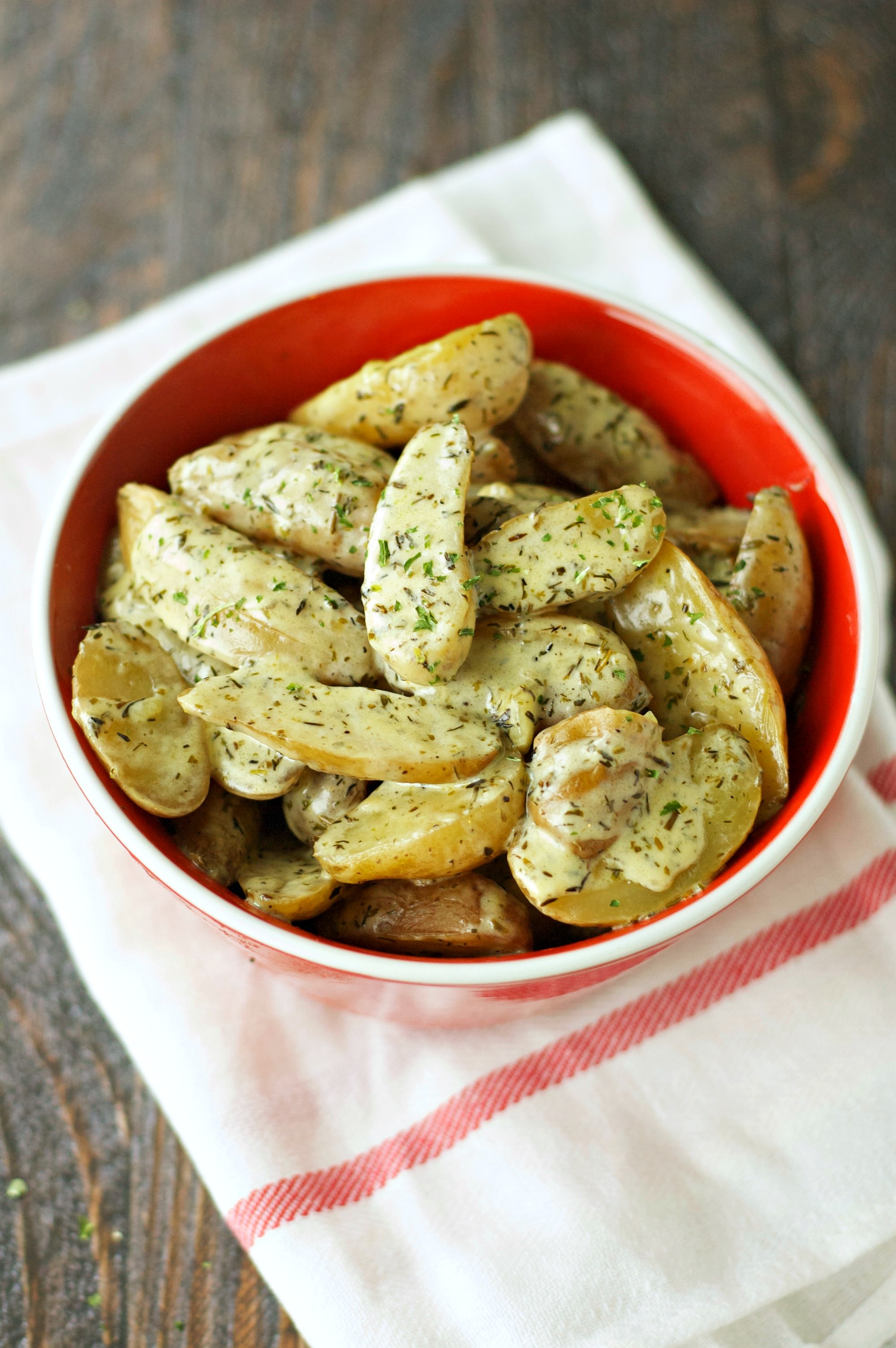 Slow Cooker Creamy Herbed Fingerling Potatoes Slow Cooker Gourmet