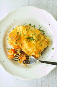 Slow Cooker Creamy Chipotle Sweet Potato Enchiladas