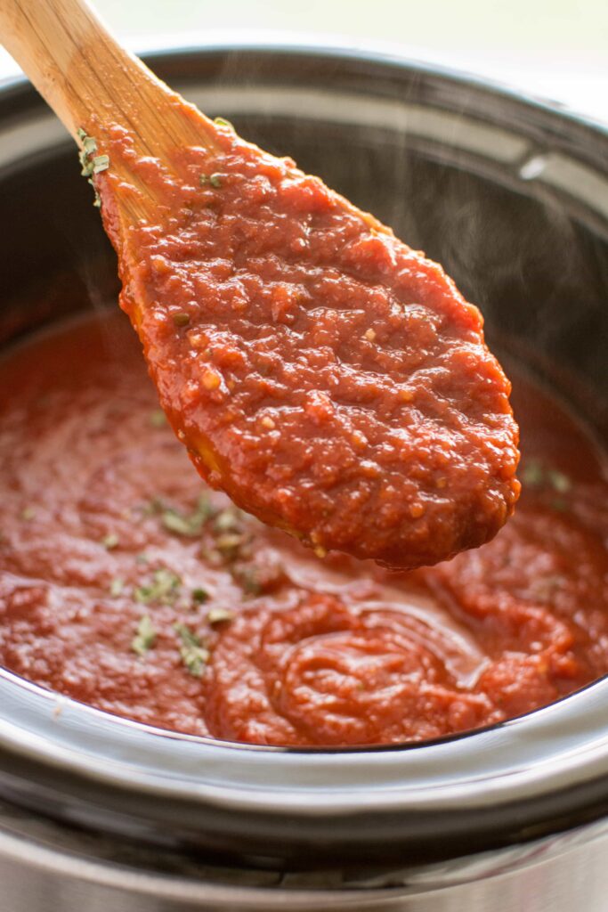 Slow Cooker Marinara Sauce Recipe