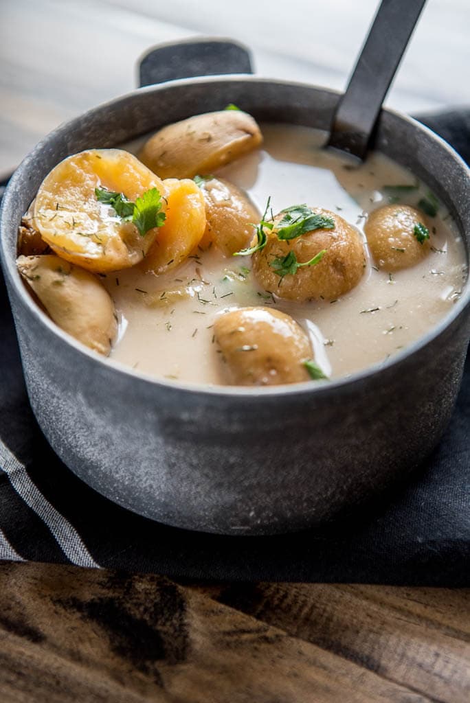 Slow Cooker Skinny Potato Soup