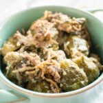 Slow Cooker Brussels Sprouts Gratin