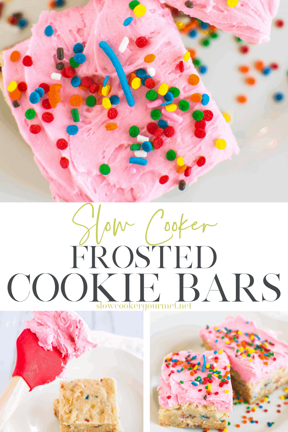 Slow Cooker Frosted Cookie Bars Slow Cooker Gourmet