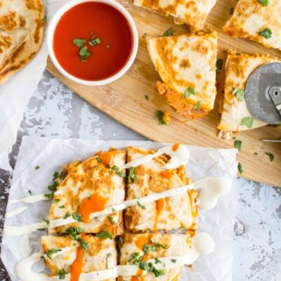 Buffalo Chicken Quesadillas