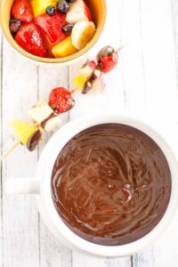 Slow Cooker Chambord Chocolate Dip