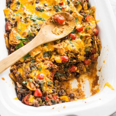 Slow Cooker Healthy Taco Casserole