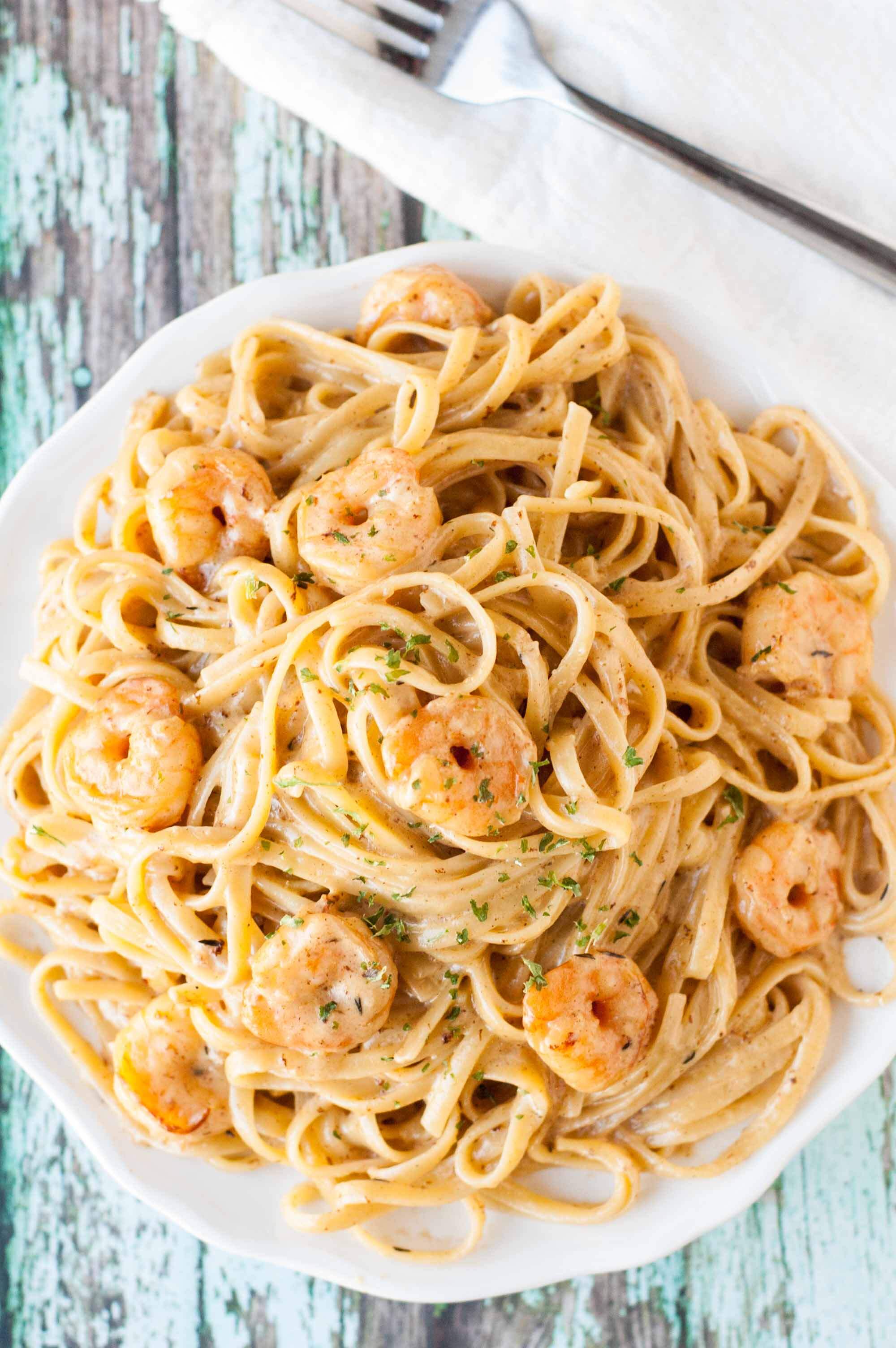 Cajun Shrimp Pasta - Slow Cooker Gourmet