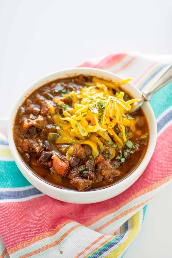 Slow Cooker Ancho Beef and Jalapeno Chili