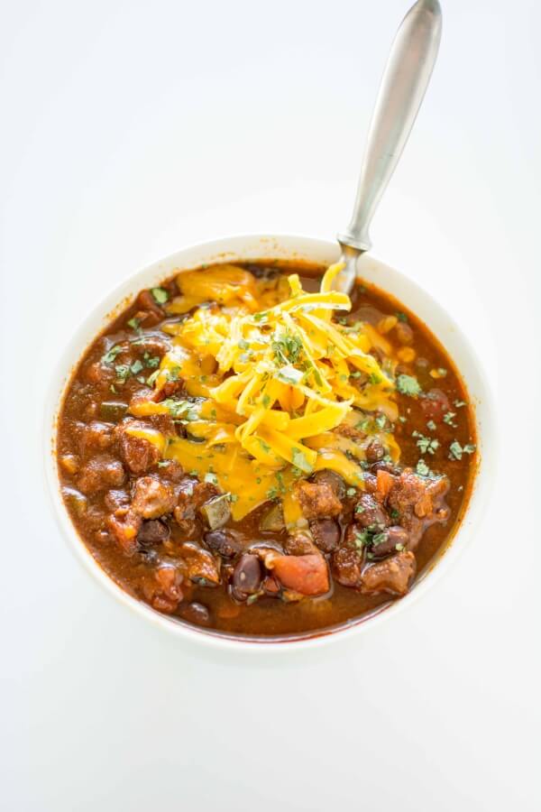 Slow Cooker Ancho Beef and Jalapeno Chili