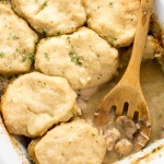 Slow Cooker Chicken Gravy and Biscuits