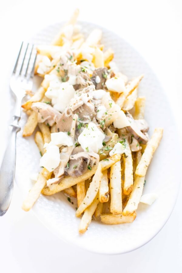 Slow Cooker Chicken Poutine