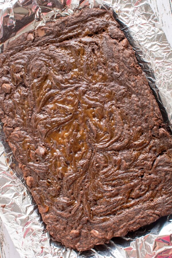 Slow Cooker Salted Caramel Brownies