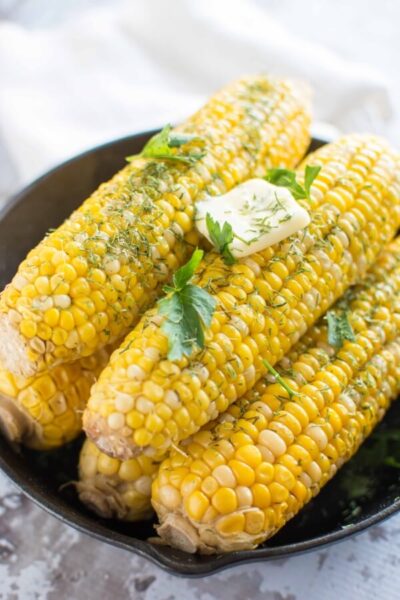 Slow Cooker Buttery Dill Corn On The Cob - Slow Cooker Gourmet