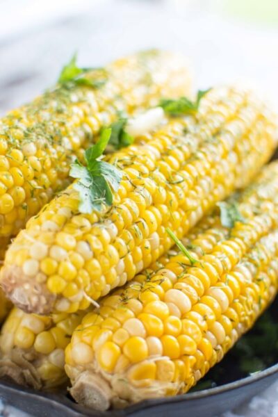 Slow Cooker Buttery Dill Corn on the Cob - Slow Cooker Gourmet