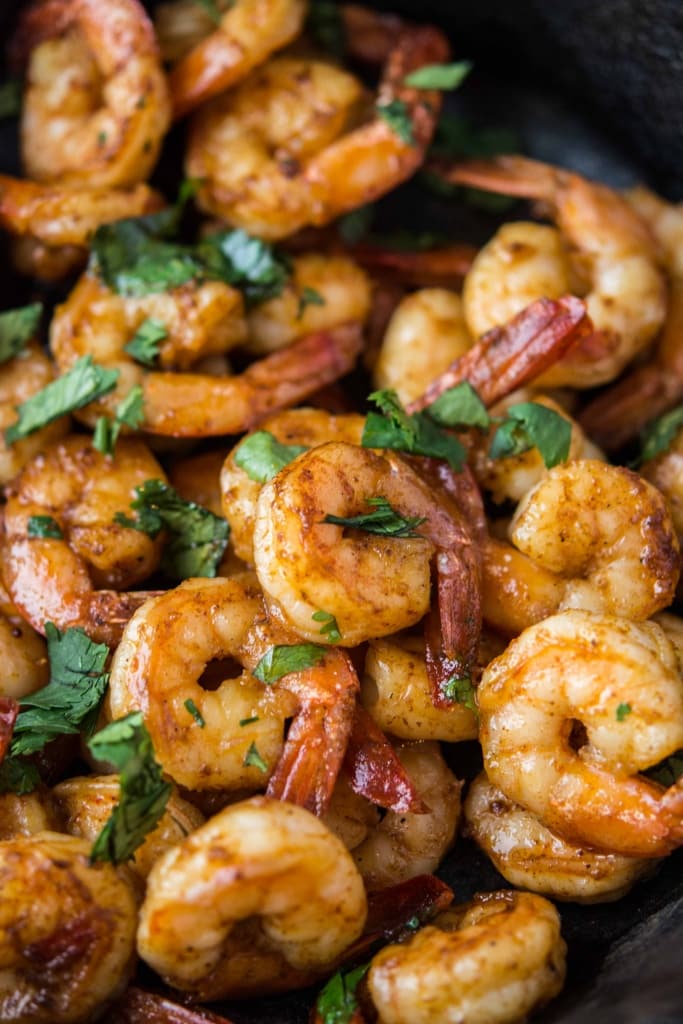 Black Bean and Shrimp Tostadas