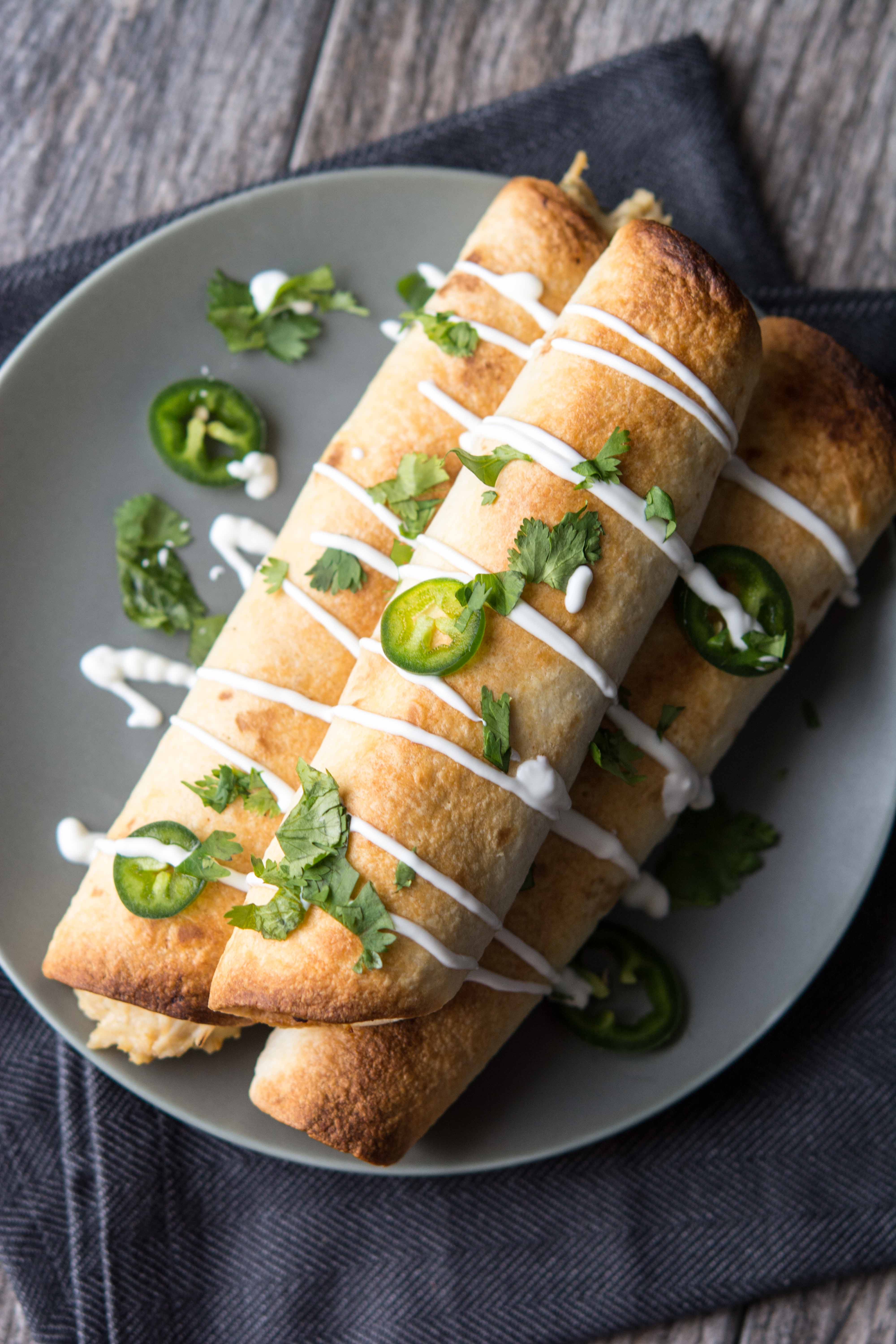 Slow Cooker Jalapeño Popper Chicken Flautas Slow Cooker Gourmet