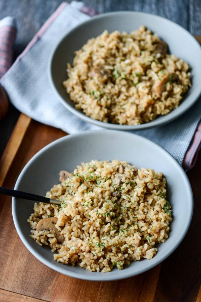 Slow Cooker Rustic Herbed Brown Rice