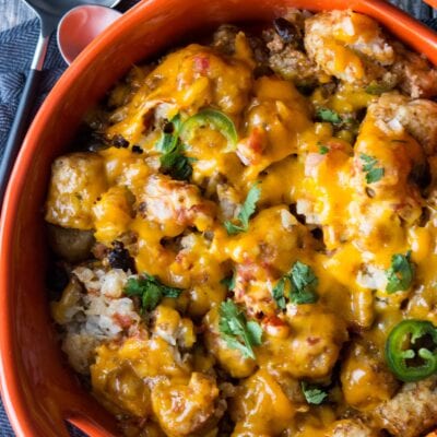 Slow Cooker Taco Tater Tot Casserole