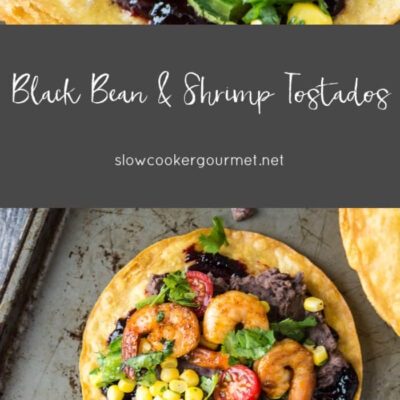 Black Bean & Shrimp Tostados