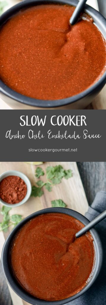 Slow Cooker Ancho Chile Enchilada Sauce