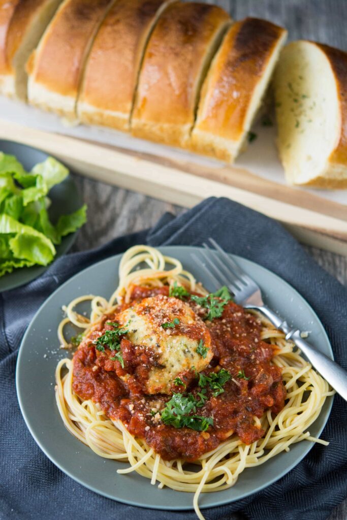 Mozzarella Stuffed Chicken Meatballs