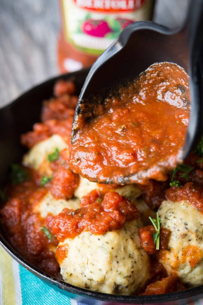 Mozzarella Stuffed Chicken Meatballs