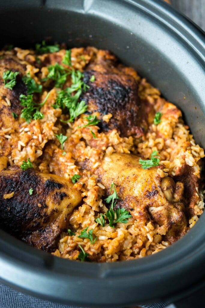 Slow Cooker Southwest Chicken and Rice