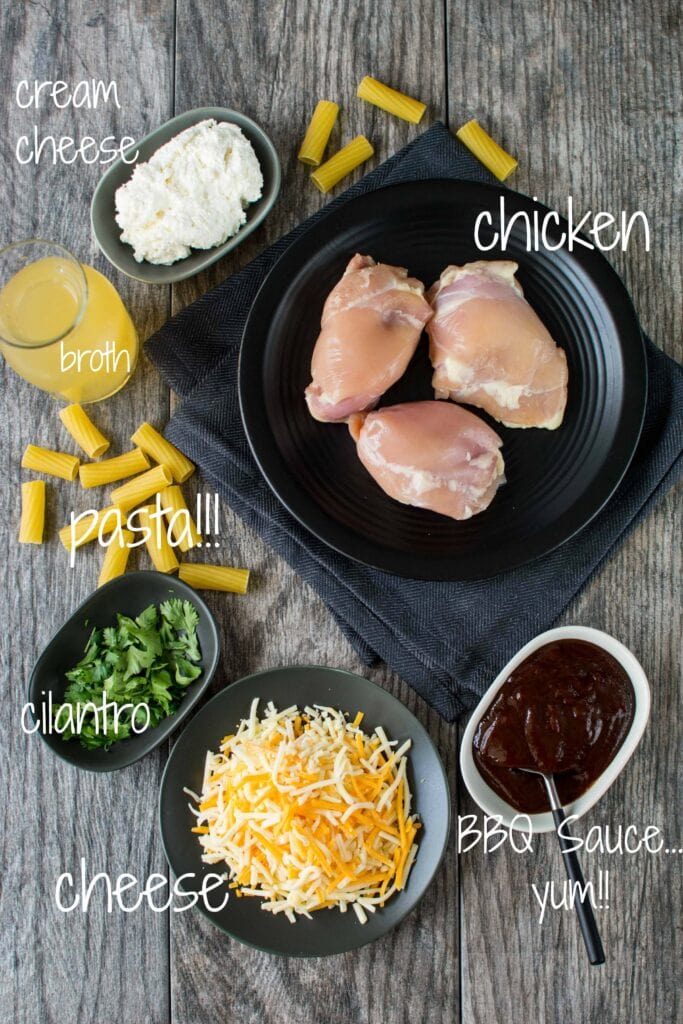 Slow Cooker BBQ Chicken Pasta