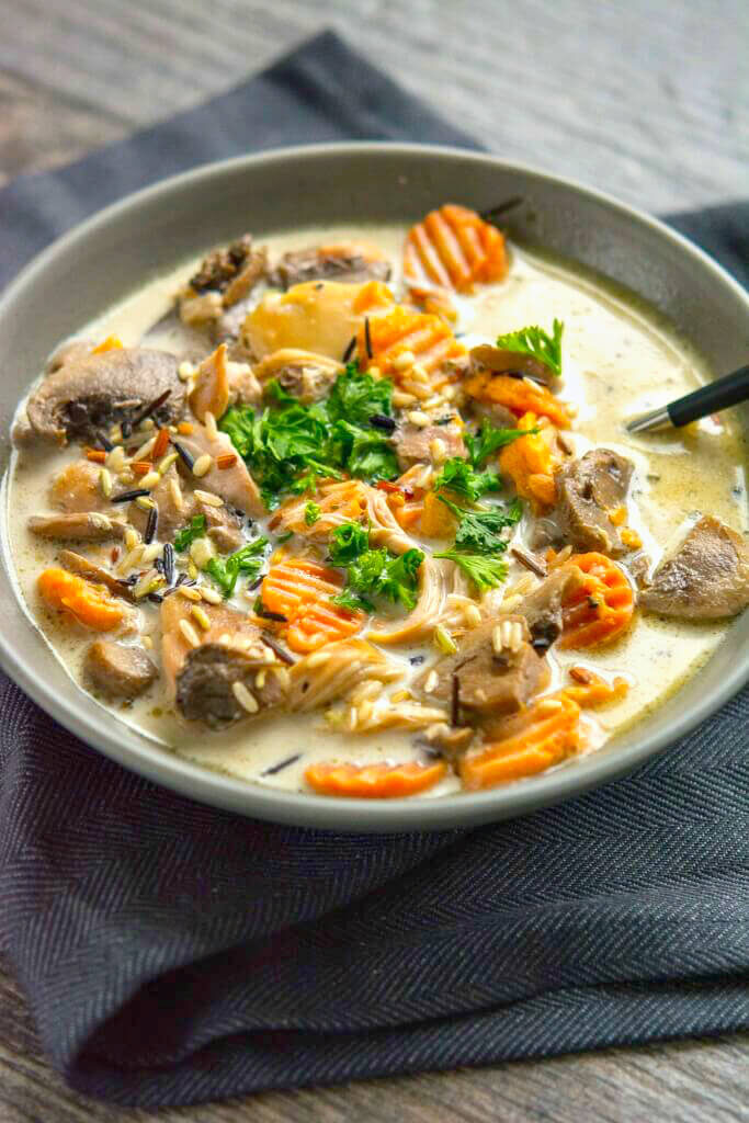 Slow Cooker Chicken Wild Rice Soup