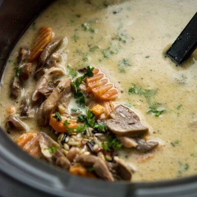 Slow Cooker Chicken and Wild Rice Soup