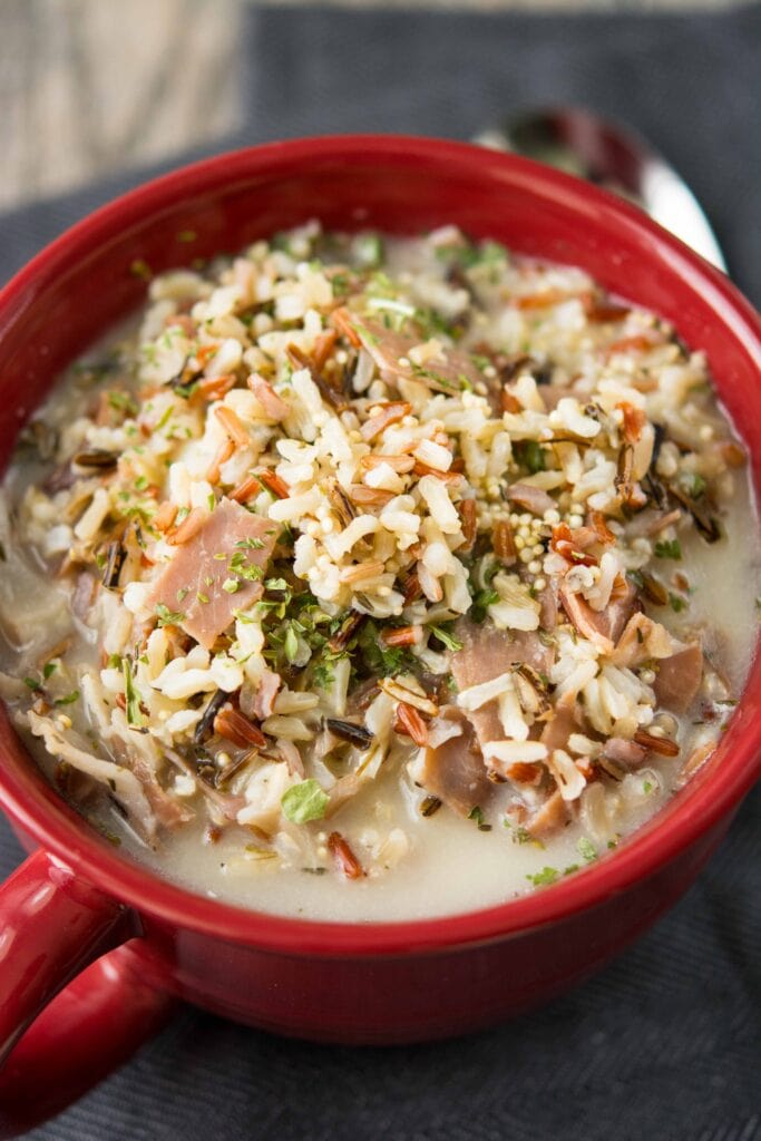 Slow Cooker Lunch Crock Chicken and Wild Rice Soup - Slow Cooker Gourmet