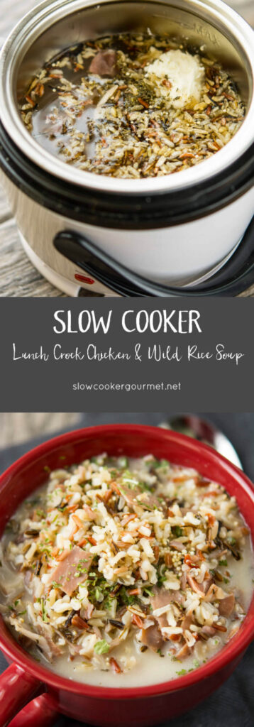 Slow Cooker Lunch Crock Chicken and Wild Rice Soup