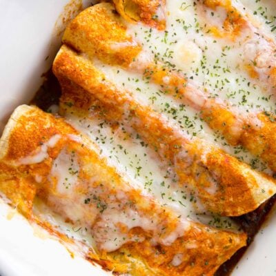 Slow Cooker Ancho Beef Enchiladas