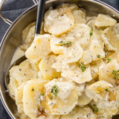 Slow Cooker Au Gratin Potatoes