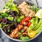 Slow Cooker Honey BBQ Chicken Bowls